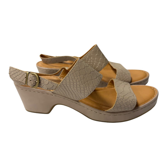 Shoes Heels Block By Born In Taupe, Size:8