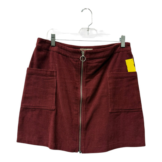 Skirt Mini & Short By Ee Some In Red, Size:14
