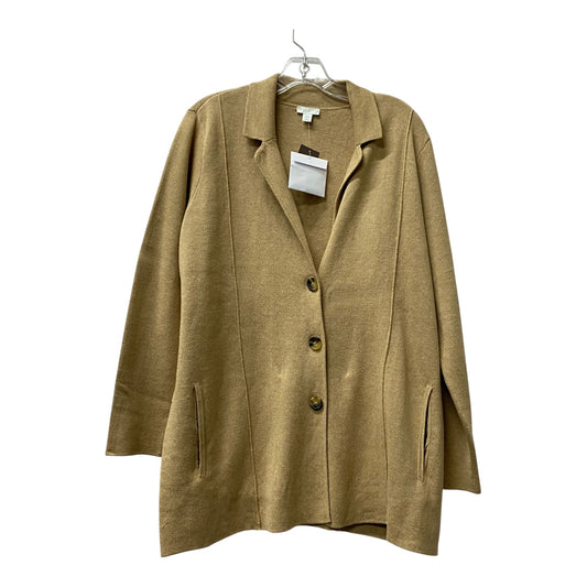 Sweater Cardigan By J. Jill In Tan, Size:Lp