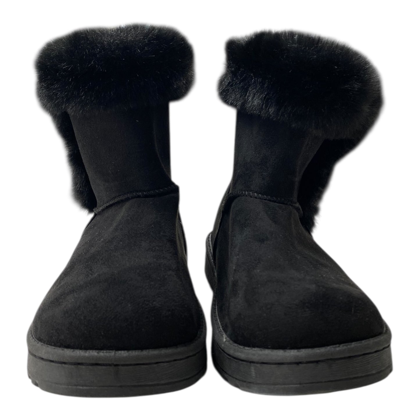 Boots Ankle Flats By So In Black, Size:6