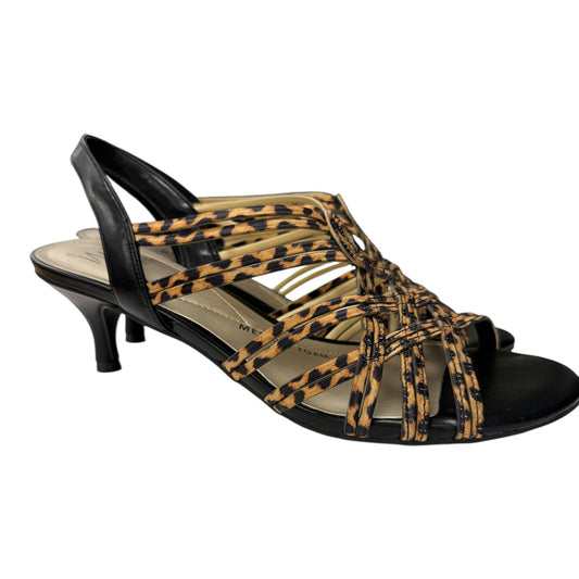 Sandals Heels Kitten By Impo In Animal Print, Size:8