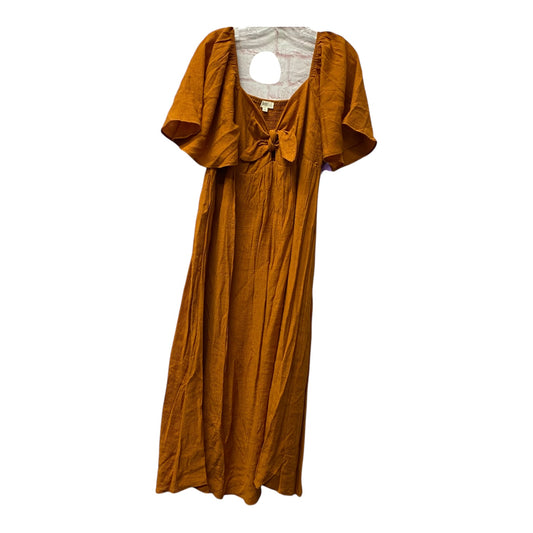 Dress Casual Maxi By OTT In Orange, Size:Xl