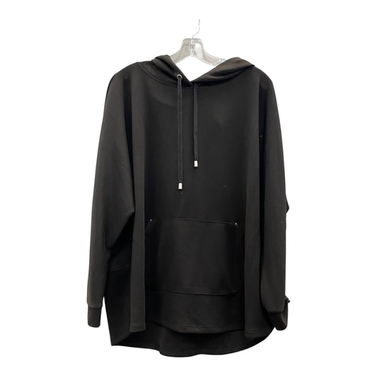 Sweater Cardigan By Tek Gear In Black, Size:2X