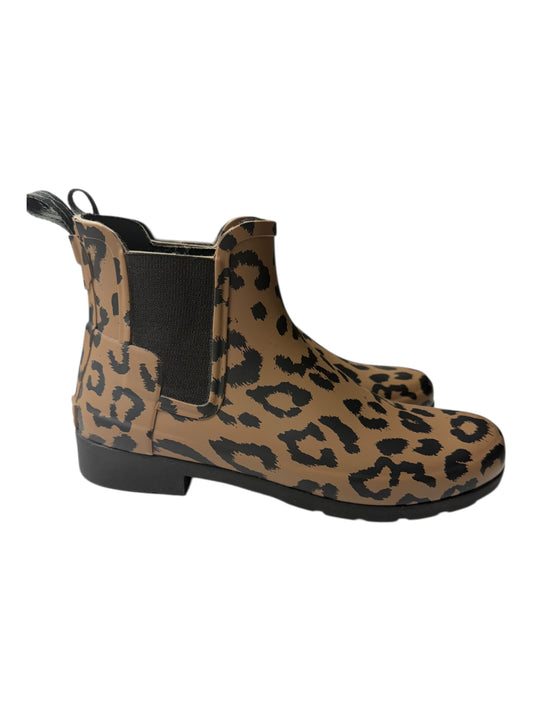 Boots Rain By Hunter In Animal Print, Size:8