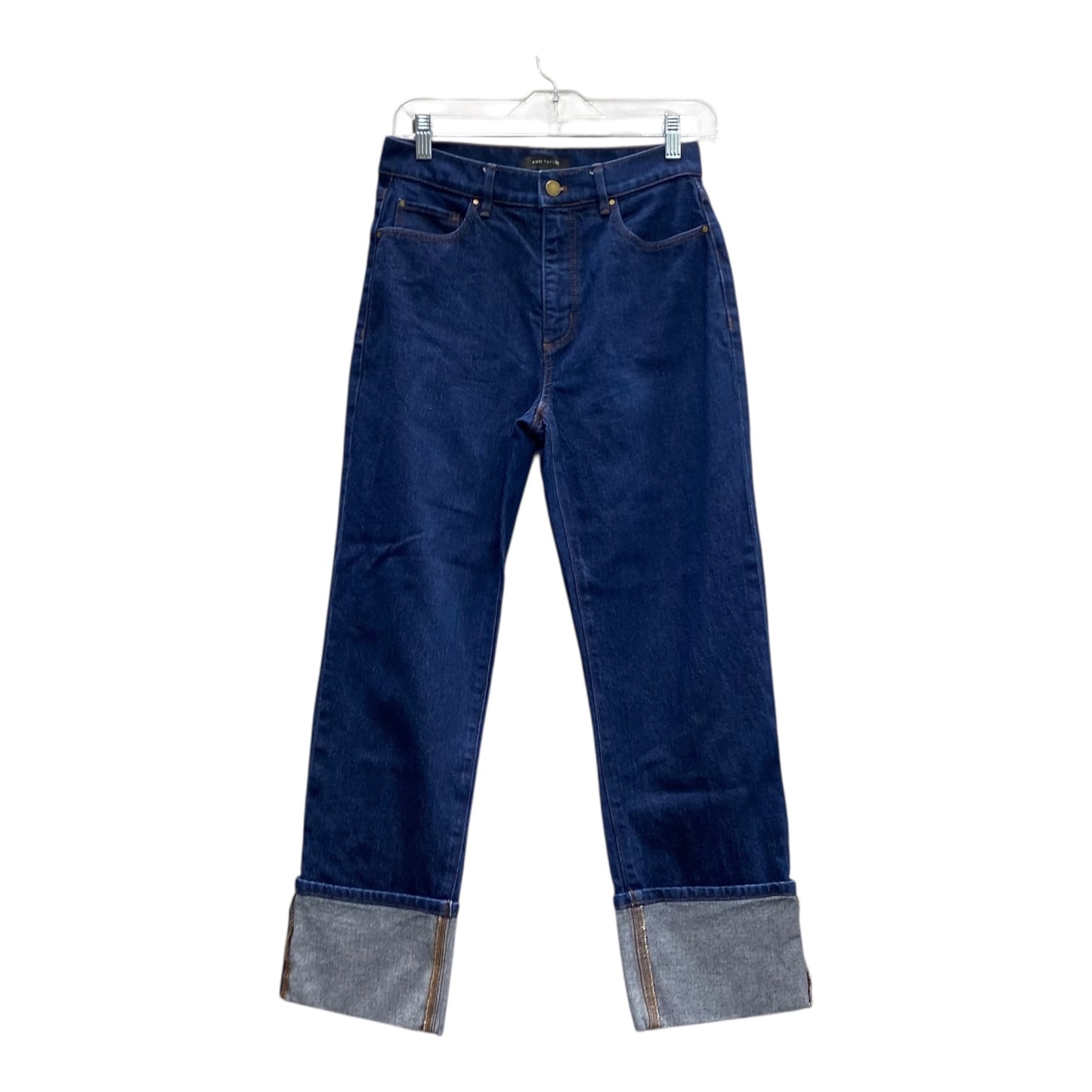 Jeans Wide Leg By Ann Taylor In Blue, Size:0