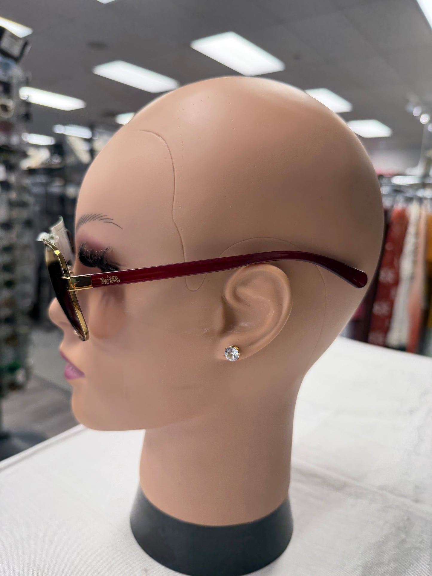 Sunglasses Designer By Coach In Gold