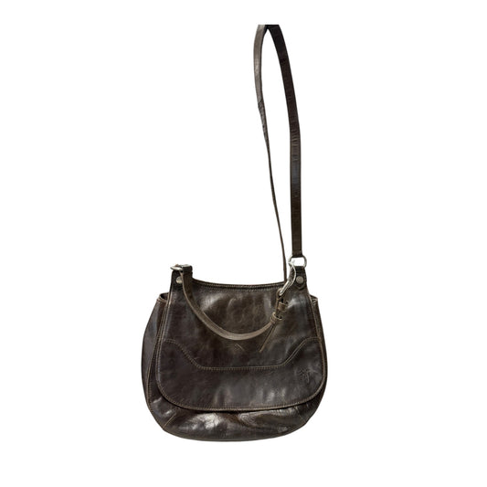 Handbag Designer By Frye In Brown, Size:Medium