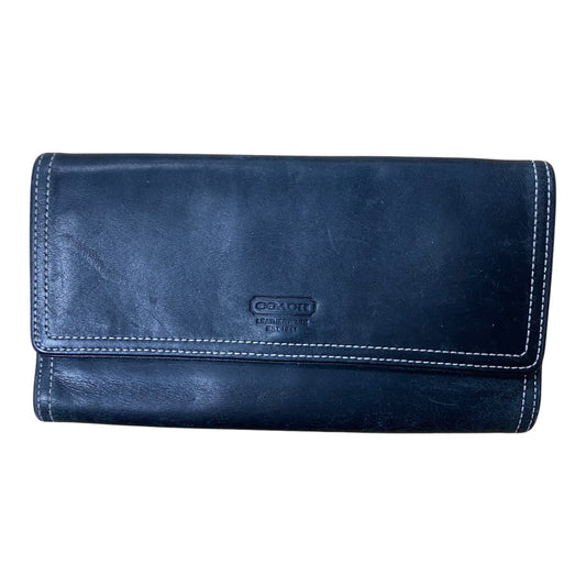 Wallet Designer By Coach In Black, Size:Medium