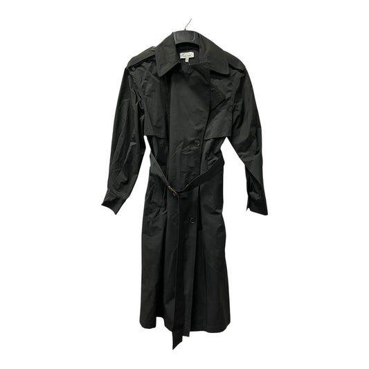 Coat Raincoat By Clothes Mentor In Black, Size:S