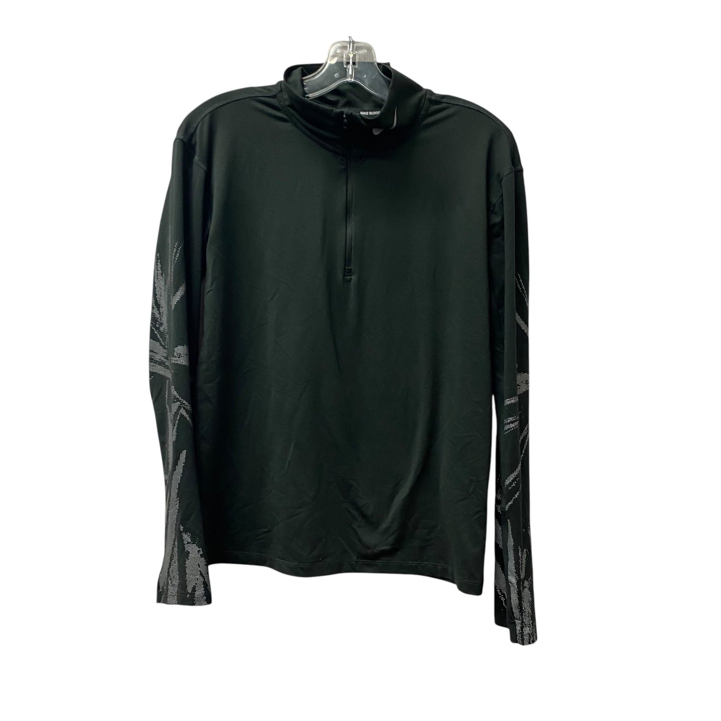 Athletic Top Ls Collar By Nike Apparel In Black, Size:Xs