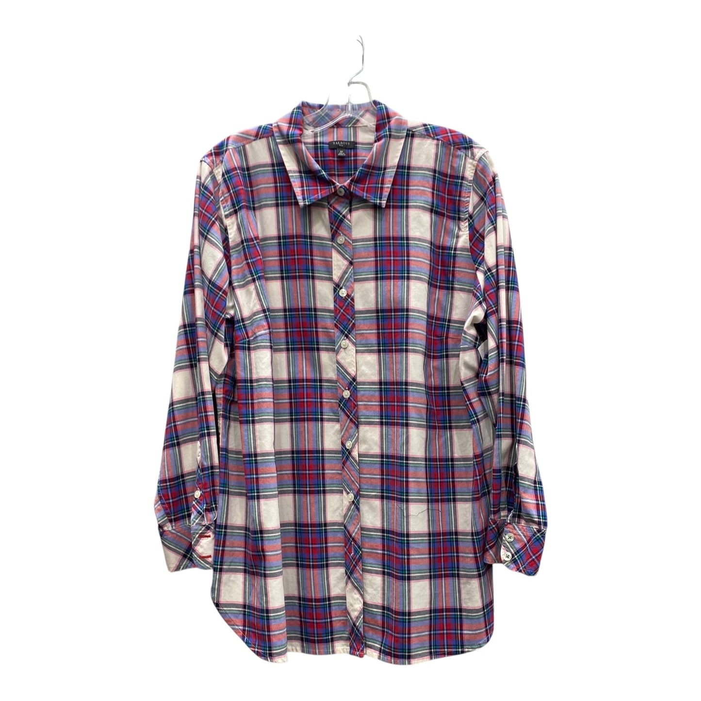 Top Ls By Talbots In Blue & Red, Size:1X