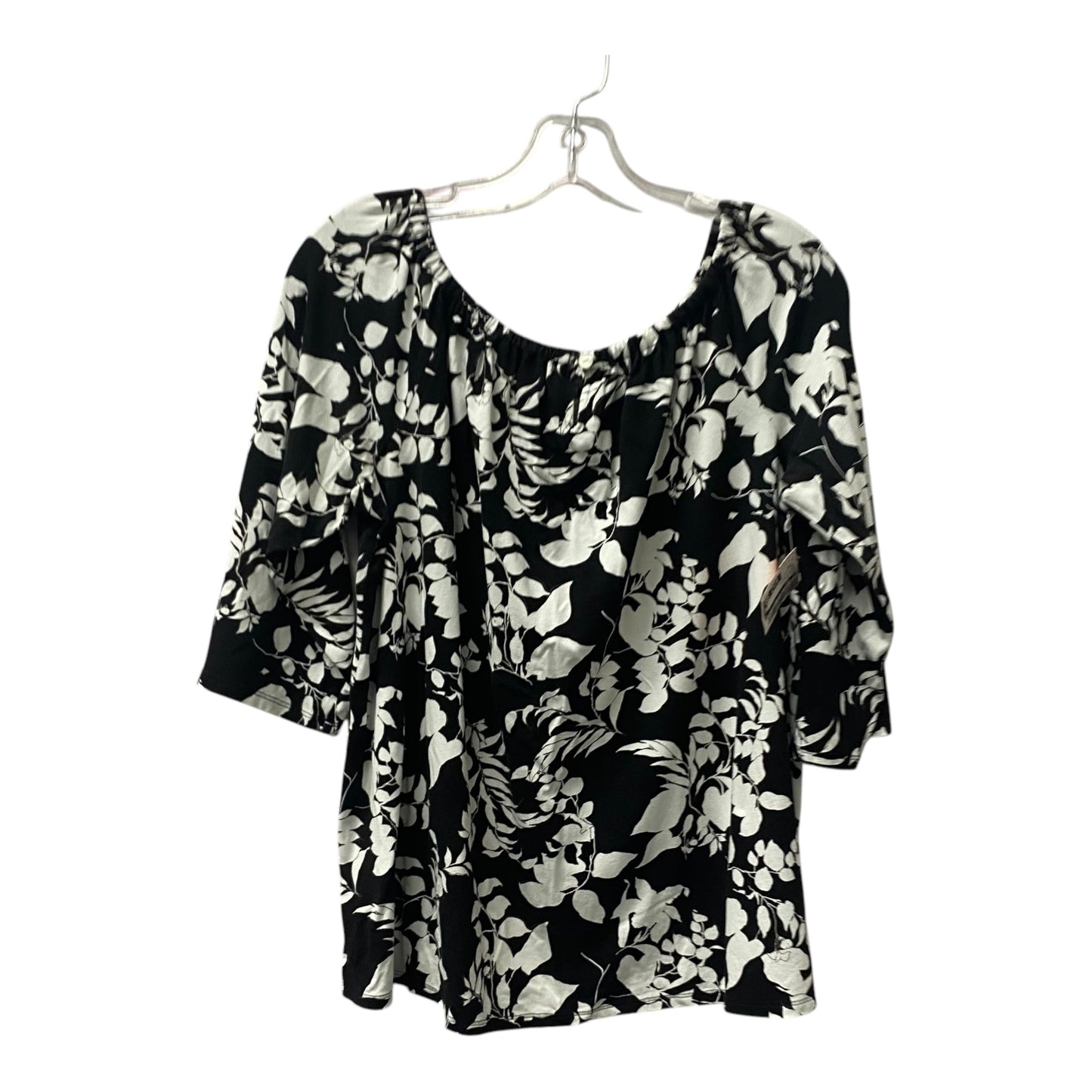 Top Ss By J. Jill In Black & White, Size:M