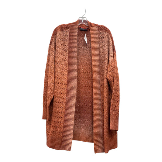 Sweater Cardigan By Lane Bryant In Orange, Size:L