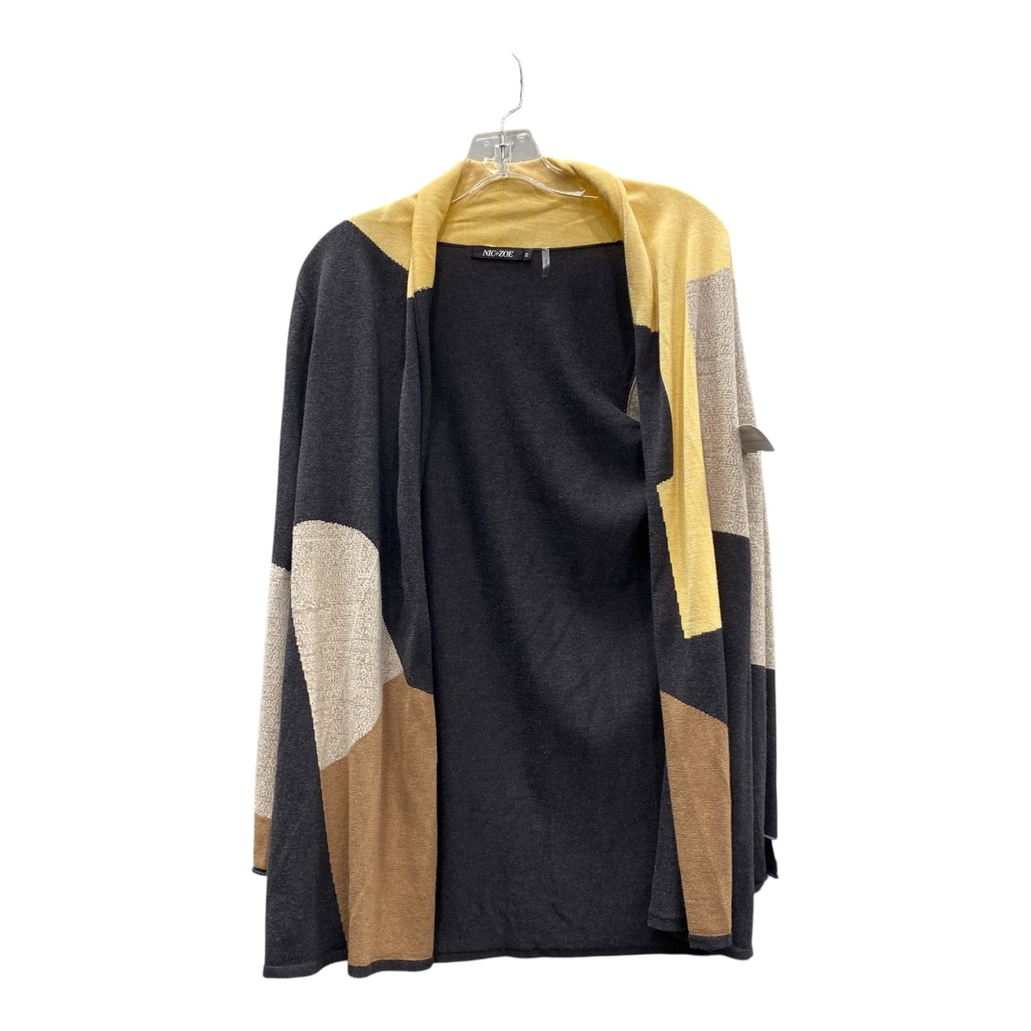 Sweater Cardigan By Nic + Zoe In Yellow, Size:Sp