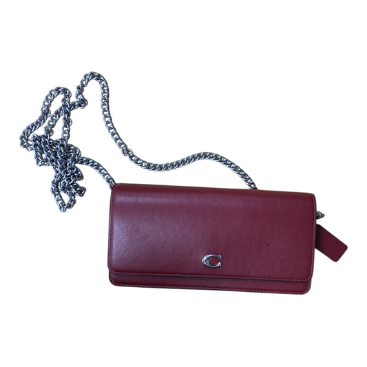 Crossbody Designer By Coach In Red, Size:Small