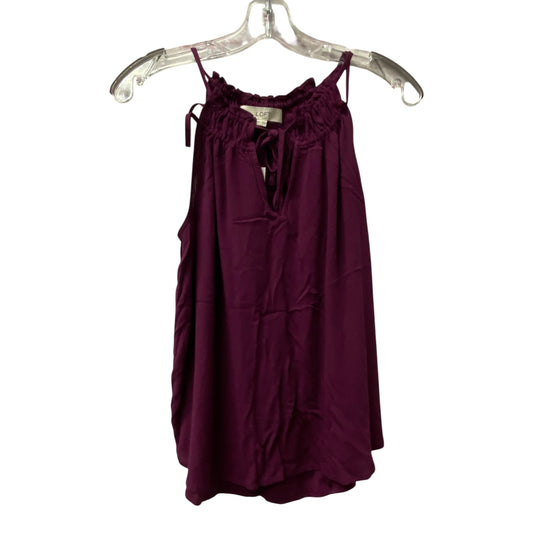 Top Sleeveless By Loft In Purple, Size:Xxs