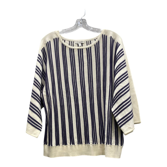 Sweater By Liverpool In Blue & Cream, Size:L