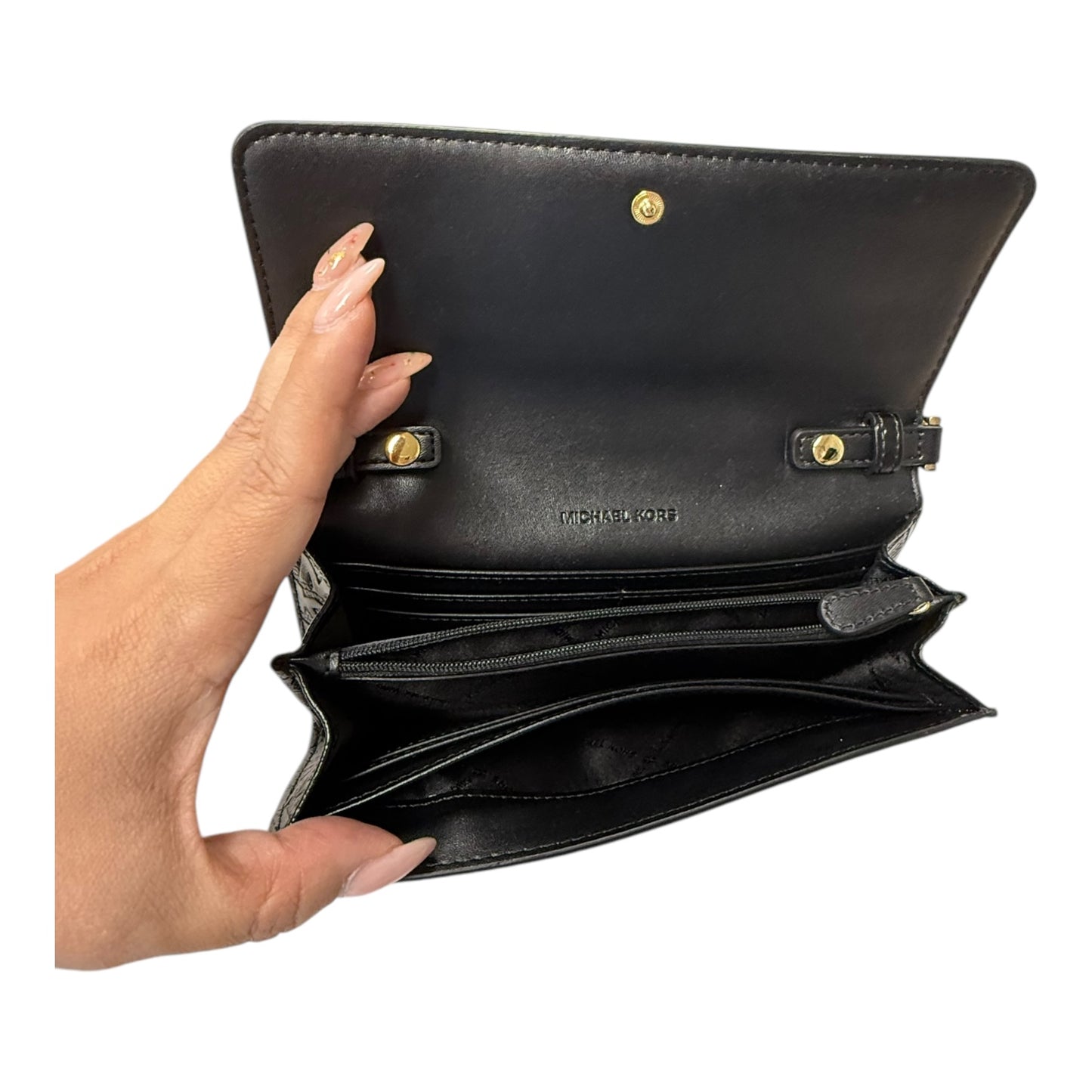 Crossbody Designer By Michael Kors In Black, Size:Small