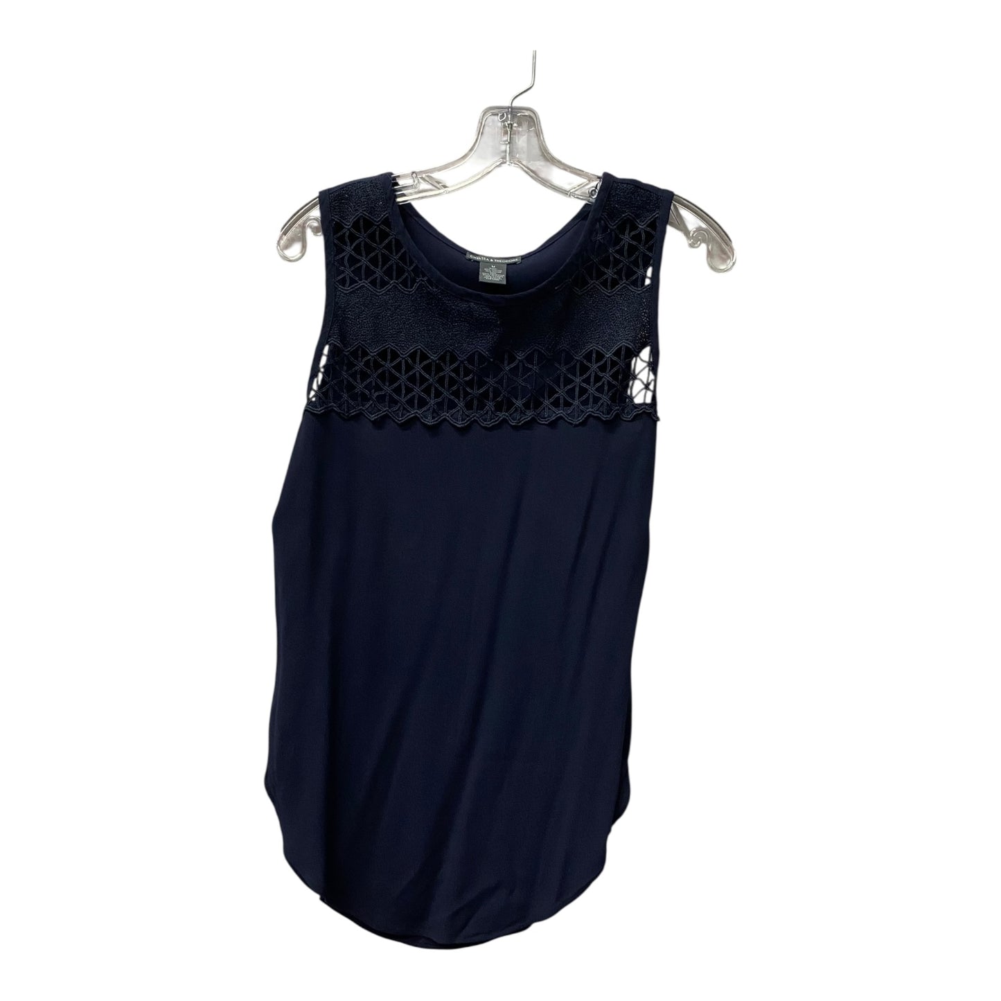 Top Sleeveless By Chelsea And Theodore In Blue, Size:M