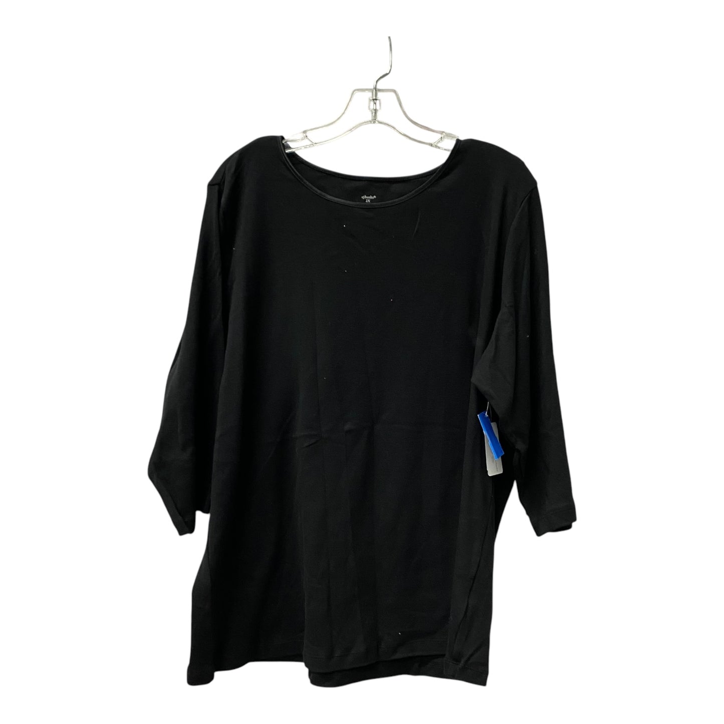 Top Ls Basic By Cj Banks In Black, Size:2X