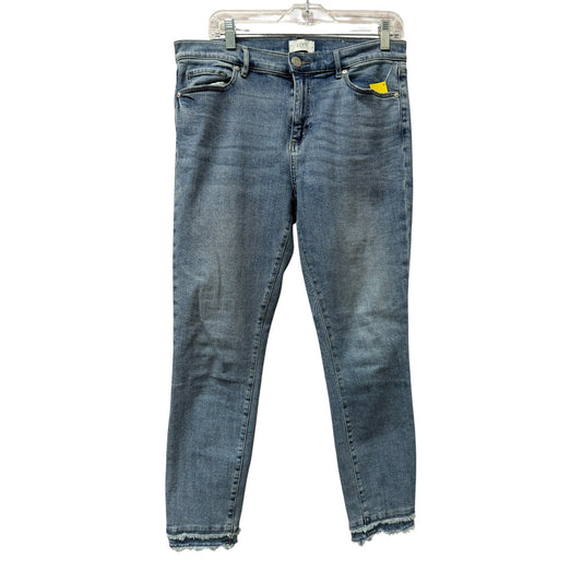 Jeans Skinny By Loft In Blue Denim, Size:10