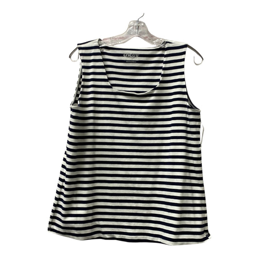 Top Sleeveless By Chicos In Blue, Size:L