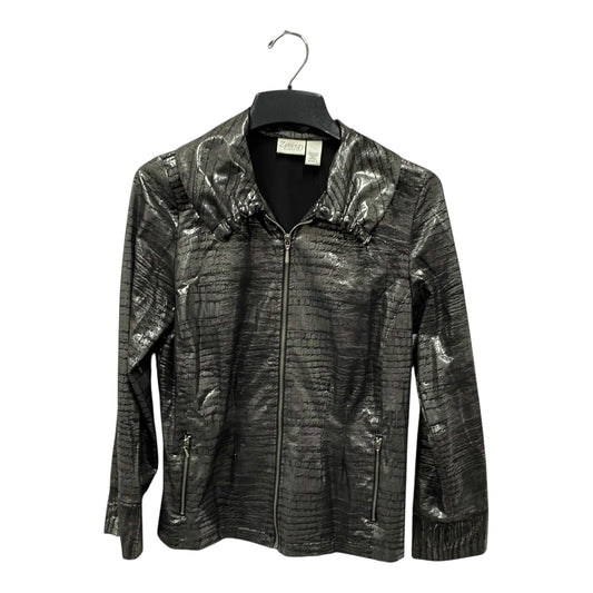 Jacket Other By Chicos In Silver, Size:S