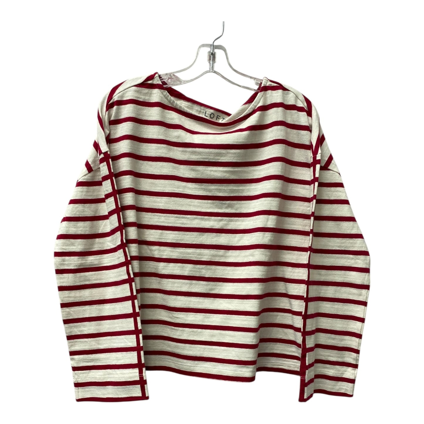 Top Ls By Loft In Red & White, Size:L