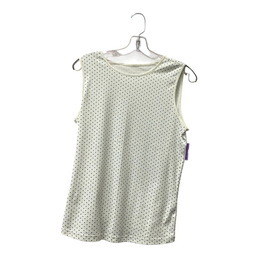 Tank Top By Christopher And Banks In Polkadot Pattern, Size:M