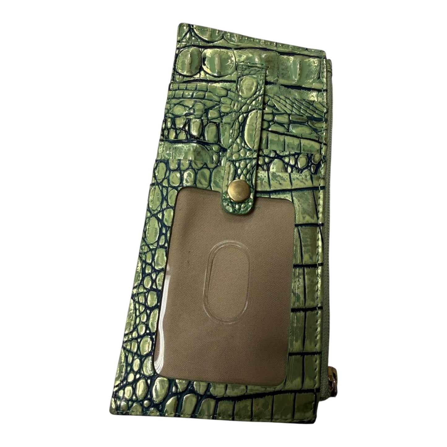 Wallet Designer By Brahmin In Green, Size:Medium