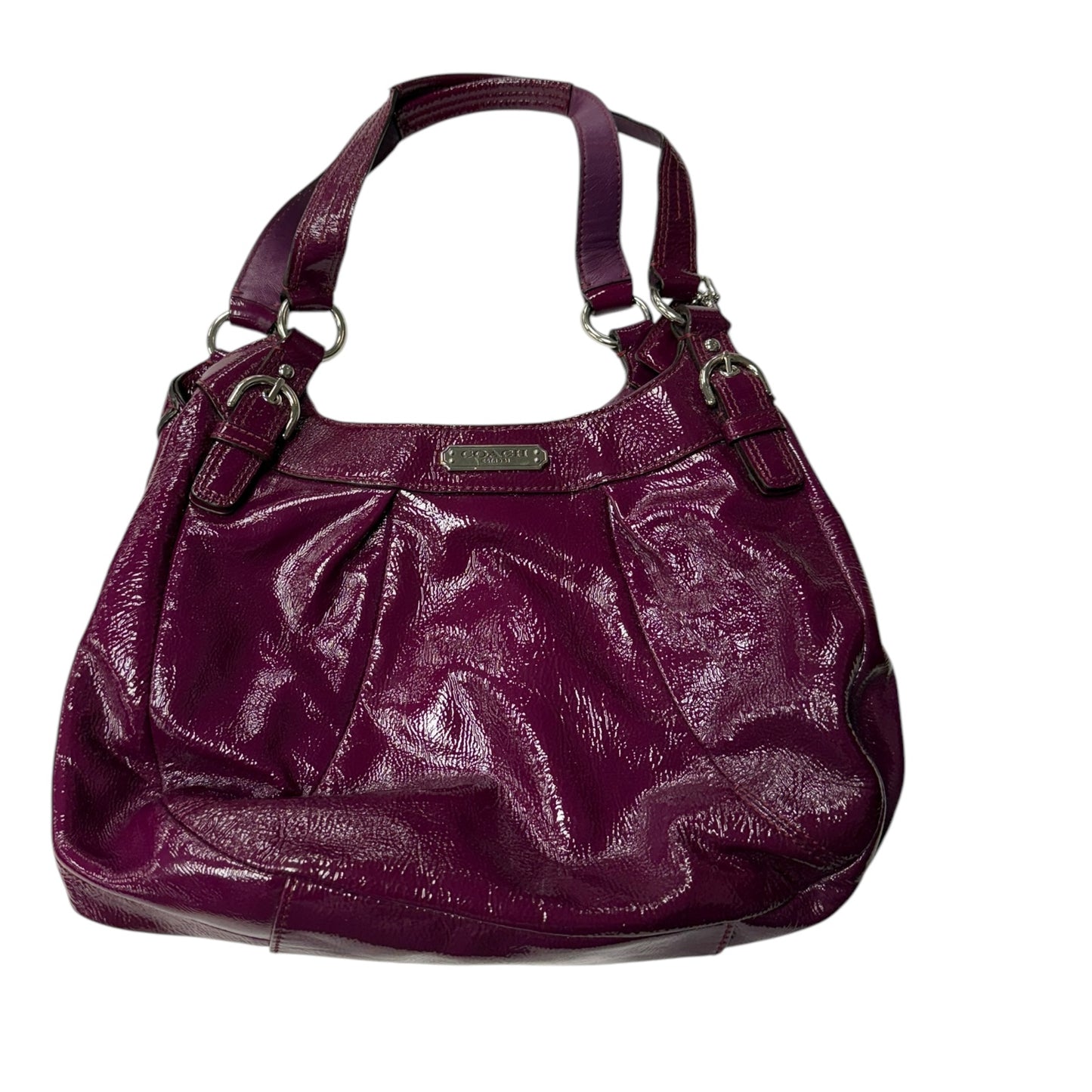 Handbag Designer By Coach In Purple, Size:Medium