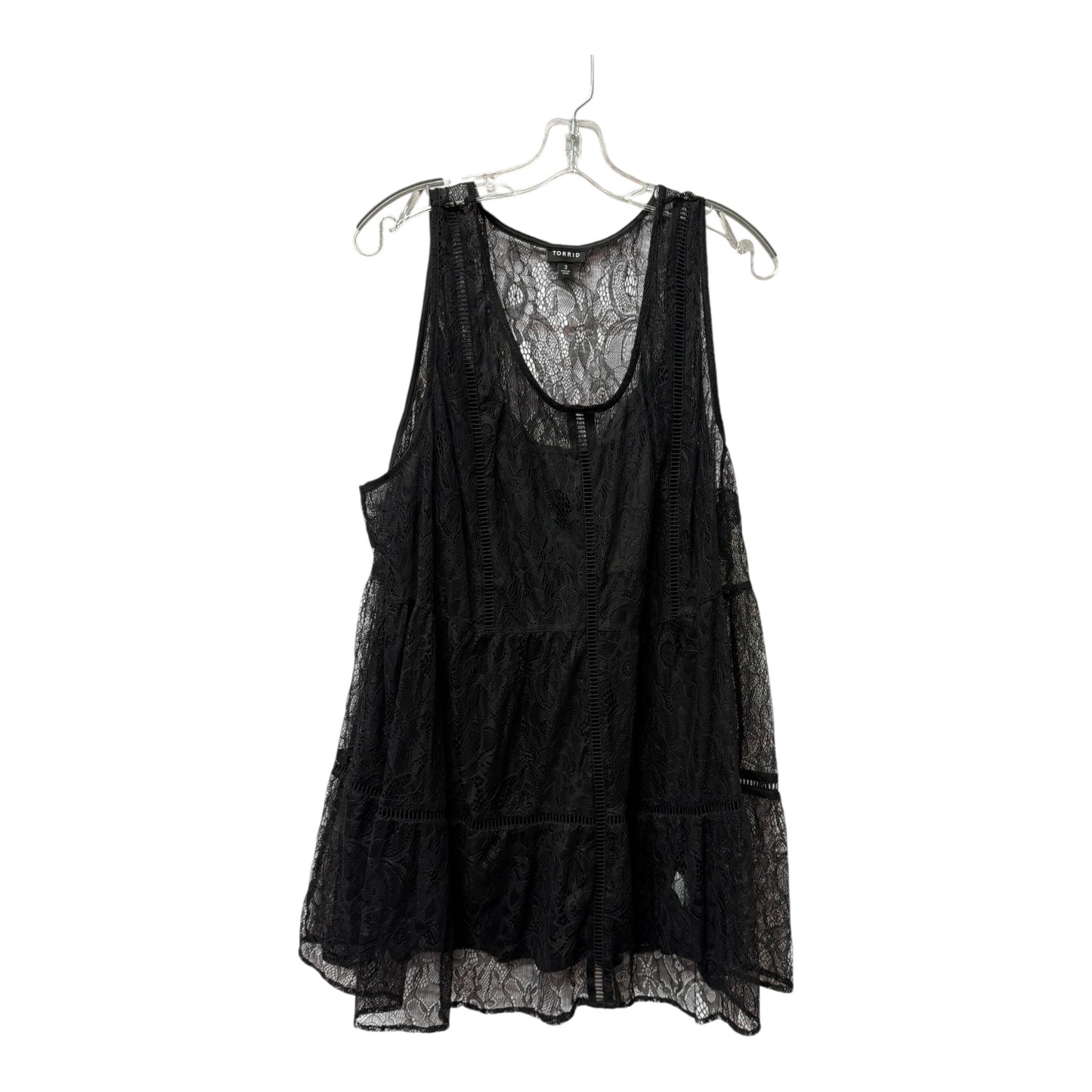 Top Sleeveless By Torrid In Black, Size:3X