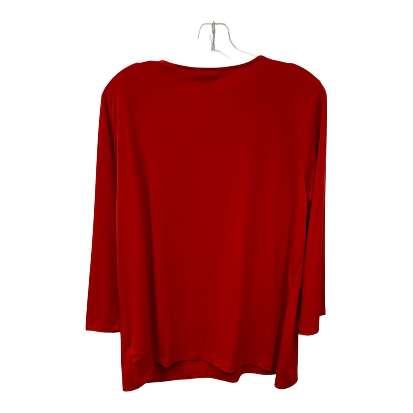 Top Ls By Liz Claiborne In Red, Size:Xl