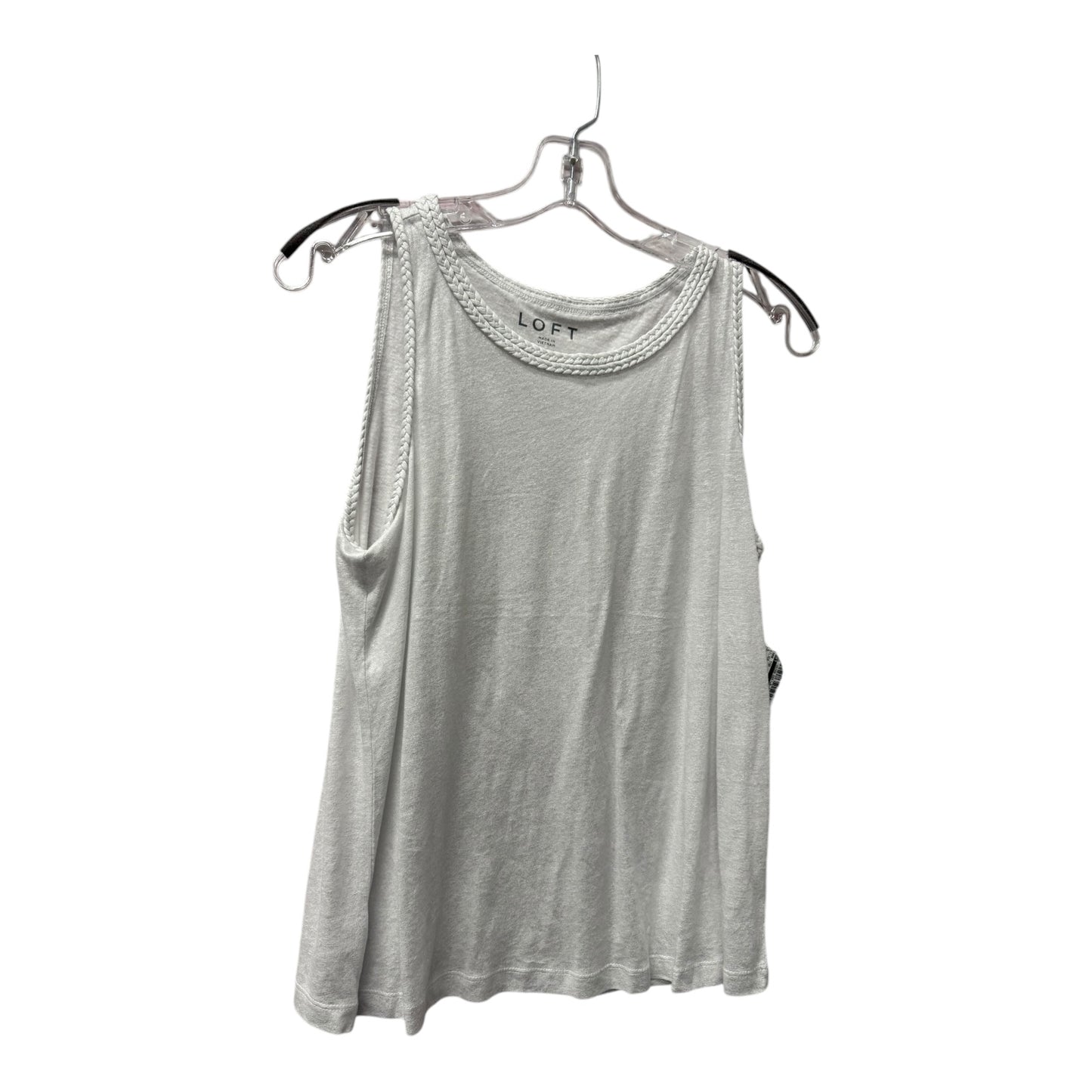 Tank Top By Loft In Silver, Size:S