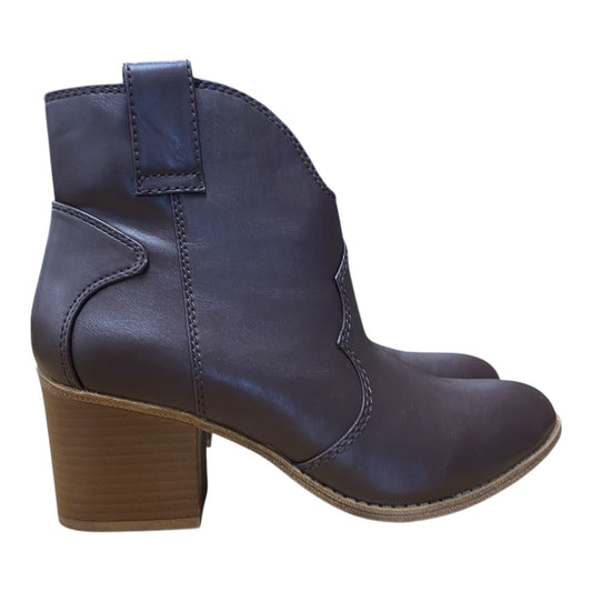 Boots Ankle Heels By Sonoma In Brown, Size:7.5