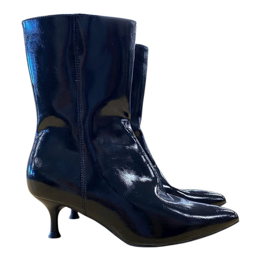 Boots Ankle Heels By Rachel Zoe In Black, Size:6.5
