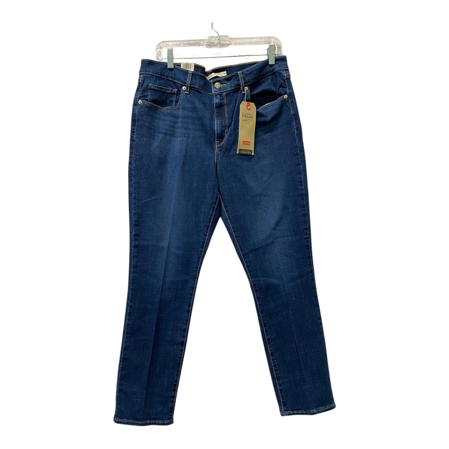 Jeans Straight By Levis In Blue, Size:14