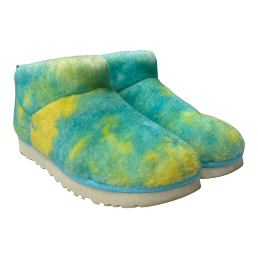 Boots Designer By Ugg In Blue & Yellow, Size:8