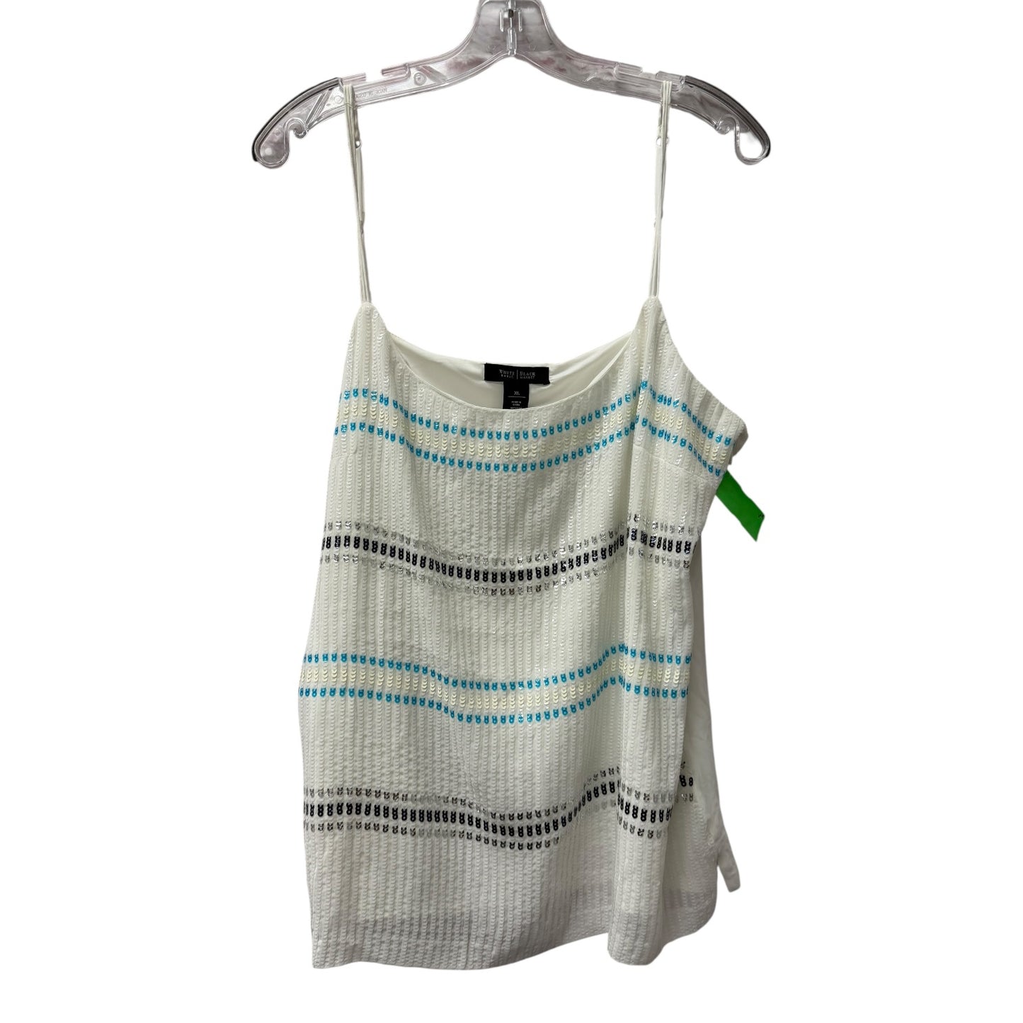 Top Sleeveless By White House Black Market In White, Size:Xl