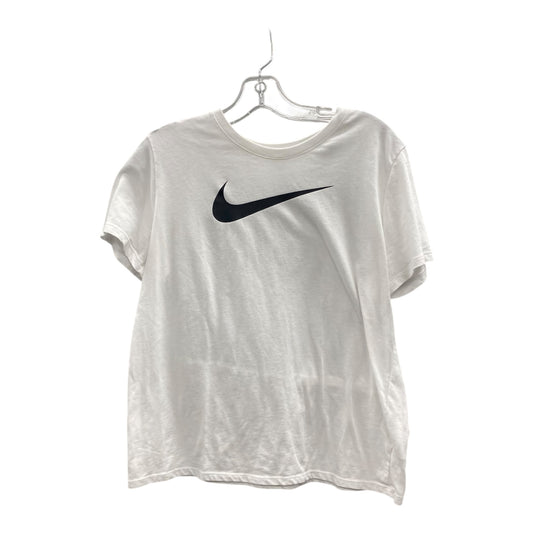 Athletic Top Ss By Nike Apparel In White, Size:M