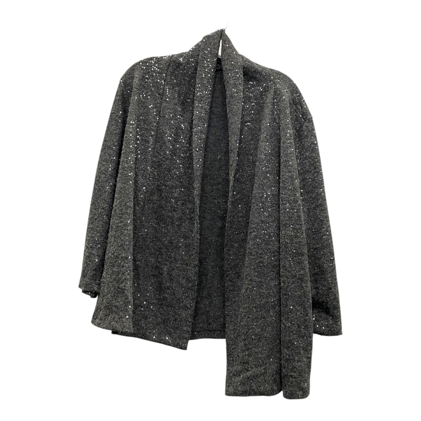 Sweater Cardigan By Ruby Rd In Grey, Size:2X