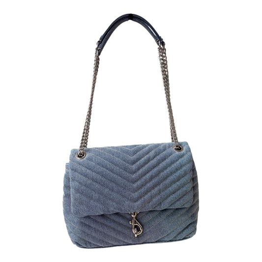 Crossbody Designer By Rebecca Minkoff In Blue Denim, Size:Medium