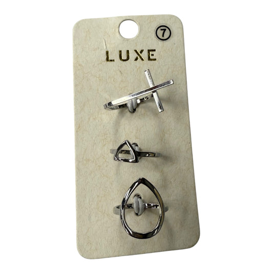 Ring Statement In Silver, Size:7