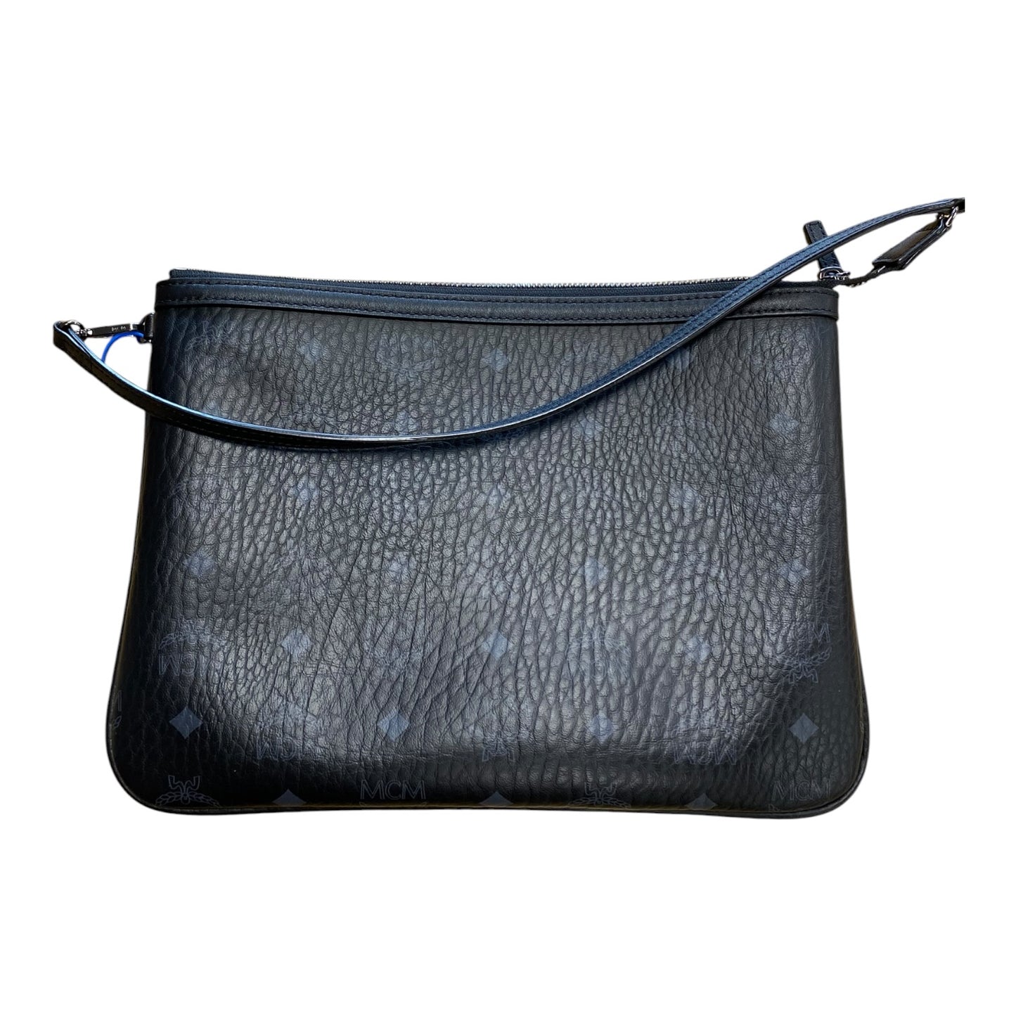 Wristlet Luxury Designer By Mcm In Black, Size:Medium