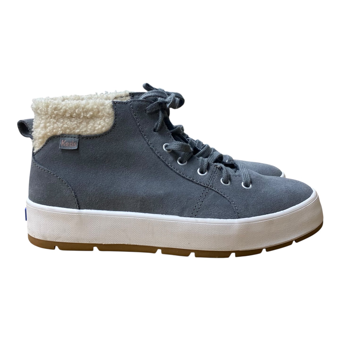 Boots Ankle Flats By Keds In Grey, Size:9