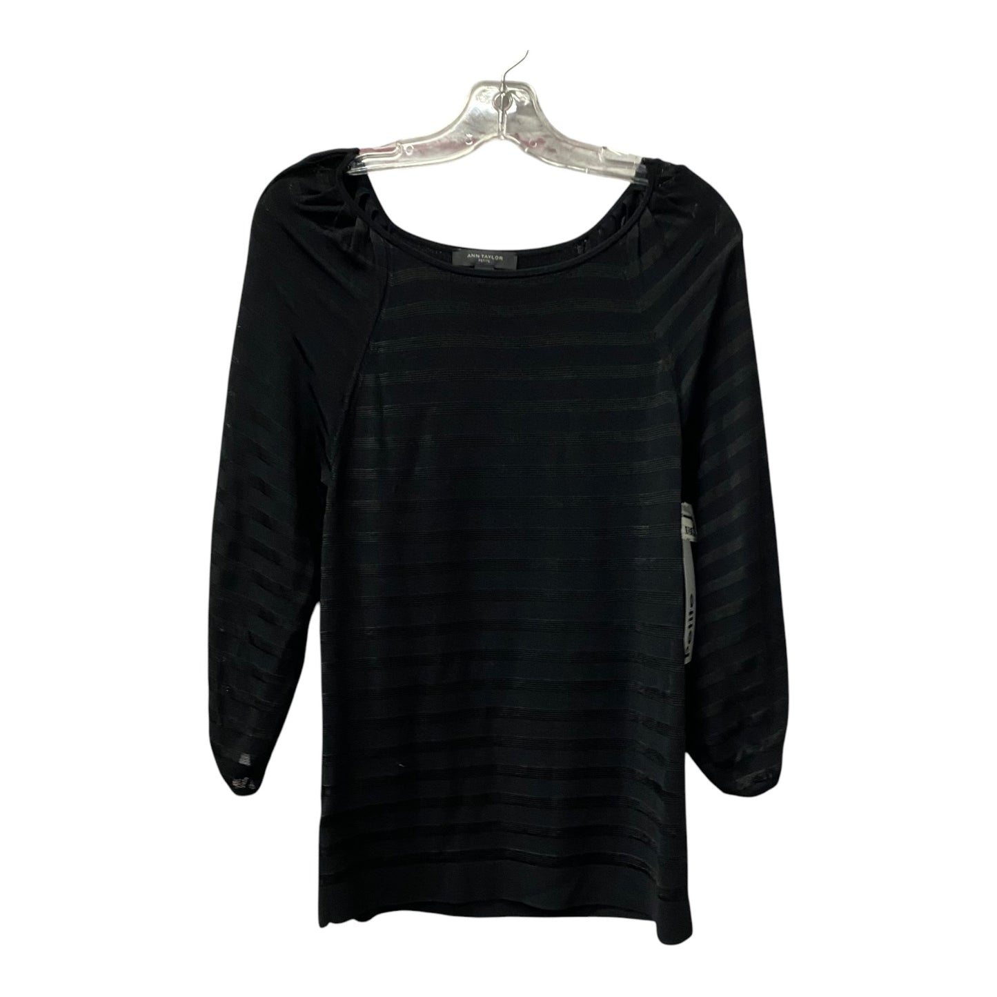 Top Ls By Ann Taylor In Black, Size:Lp