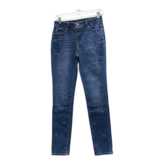 Jeans Skinny By Chicos In Blue Denim, Size:2