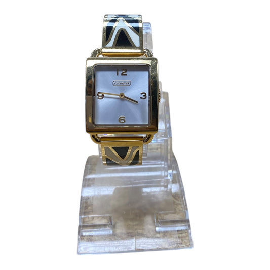 Watch Designer By Coach In Black & Gold