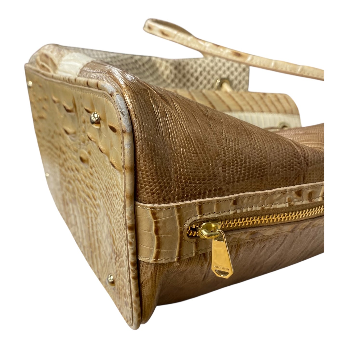 Handbag Designer By Brahmin In Tan, Size:Medium