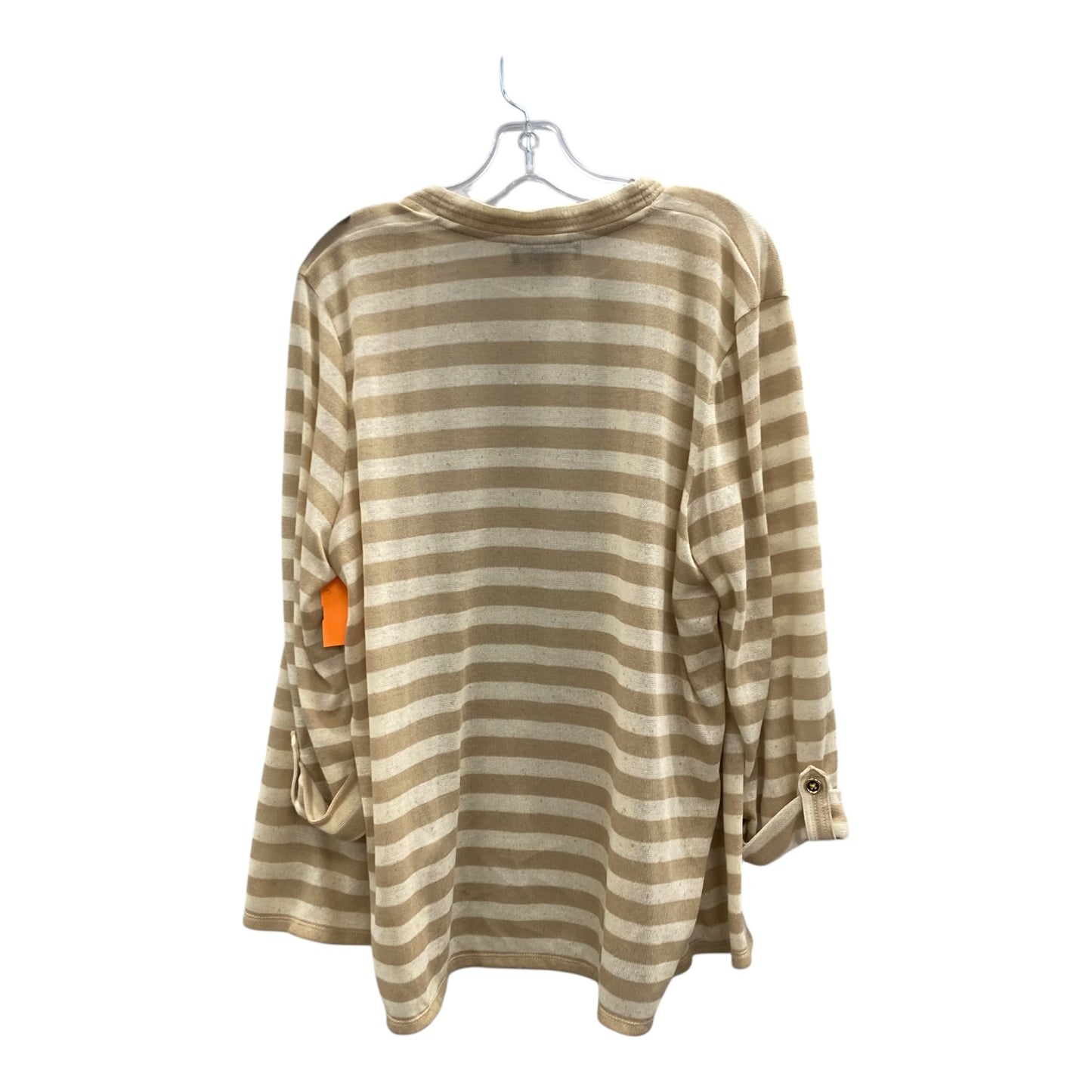 Cardigan By Jones New York In Tan, Size:2X